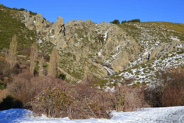 La Chorrera de los Litueros Cascada Somosiera Madrid Península ibérica Panibericana
