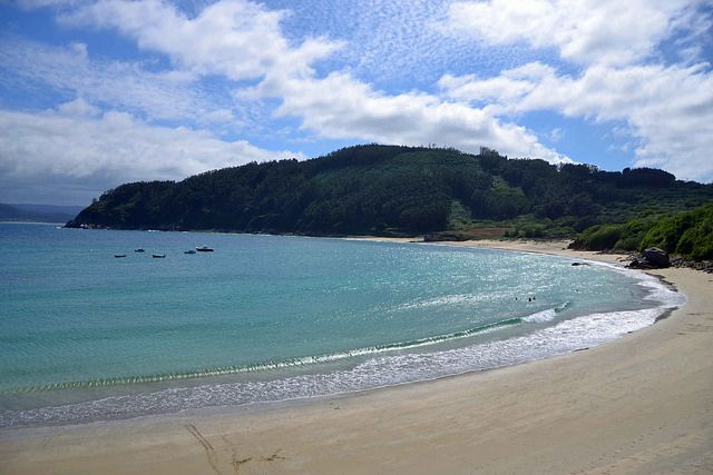 Playas bonitas España Galicia Lugo Coruña Barqueiro Porto de Bares, San Román, Esteiro Panibericana 12