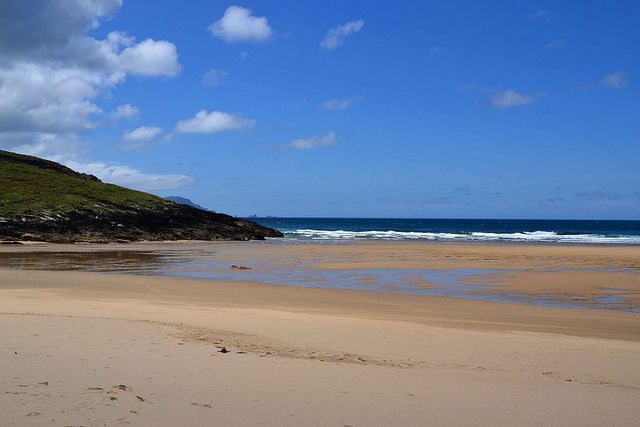 Playas bonitas España Galicia Lugo Coruña Barqueiro Porto de Bares, San Román, Esteiro Panibericana 4